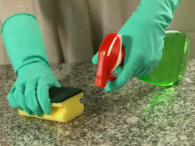 You can clean bench tops safely using natural ingredients and elbow grease.