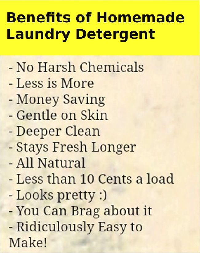 Benefits of Homemade Laundry Detergent